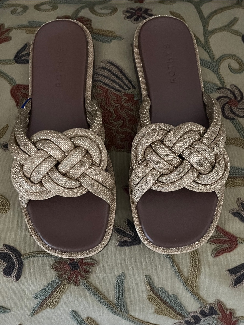 NWT Rothy's The Summer Sandal Golden Sun